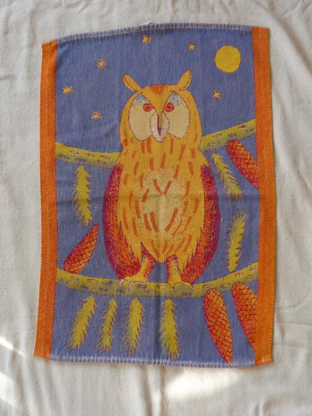 Set of three Ekelund Master Weavers Cotton Kitchen Towels – Cow, Frog and Owl